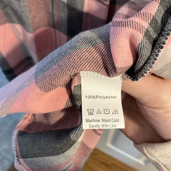 BNWOT Plaid Button Down - Picture 2 of 5